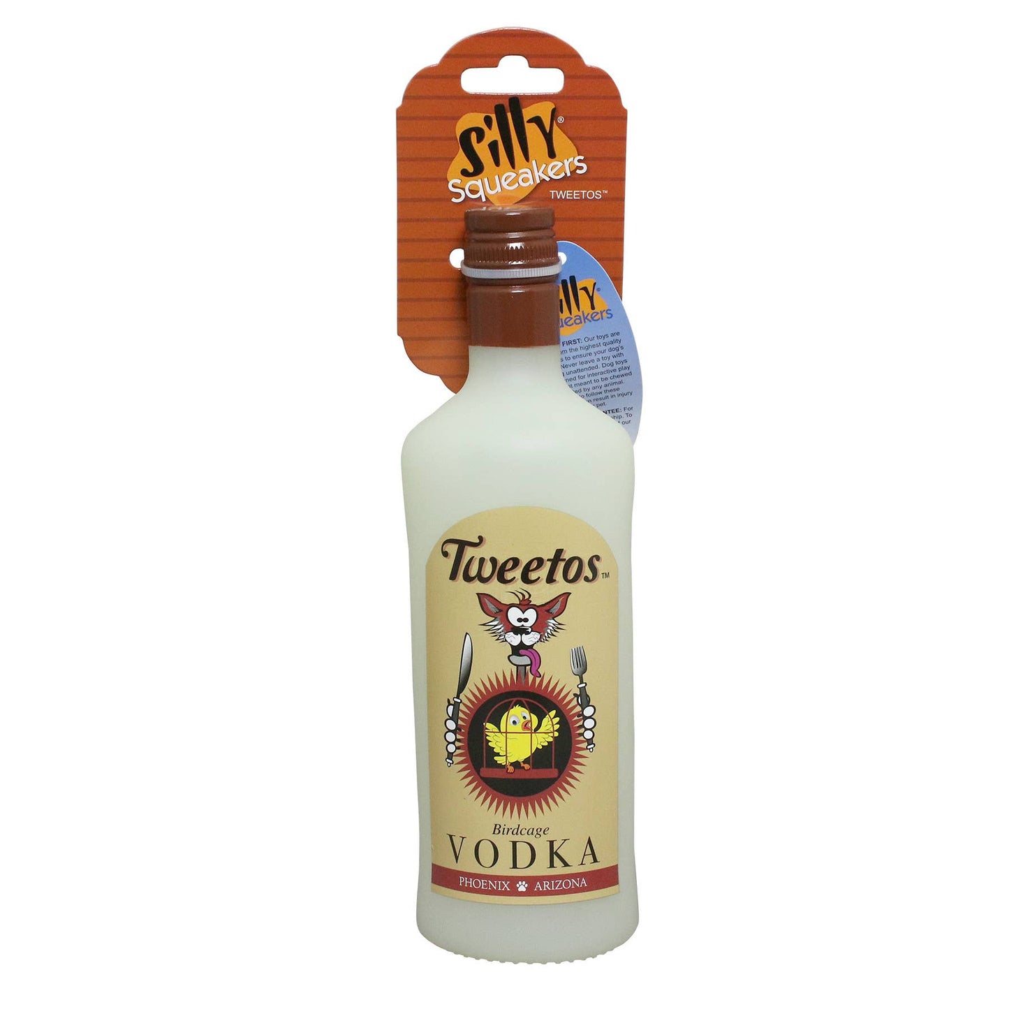 Silly Squeaker Liquor Bottle Tweetos, Squeaky Dog Toy