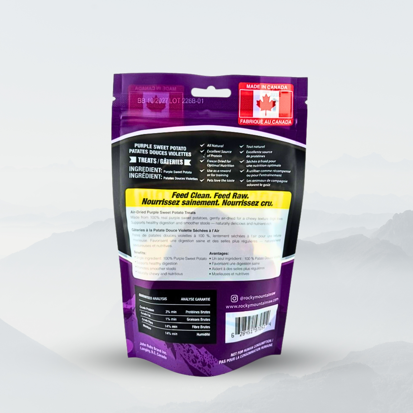 Purple Sweet Potato Dog Treats 120g