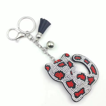 Rhinestone Cat Keychain