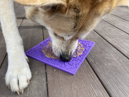 Bones Design Emat Enrichment Licking Mat: Purple Bones E-Mat