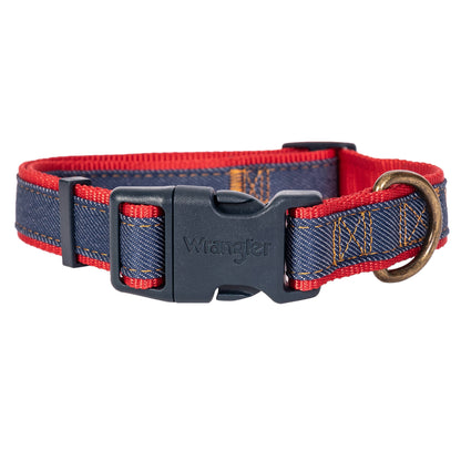 Wrangler Denim Dark Wash Harness/Collar/Lead Set
