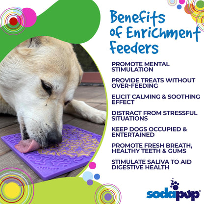 Bones Design Emat Enrichment Licking Mat: Purple Bones E-Mat