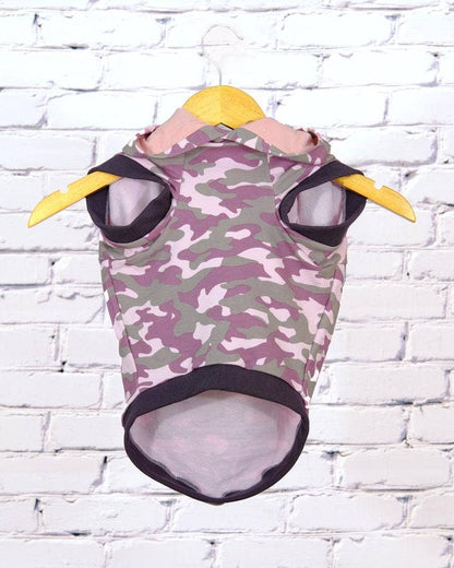 Bamboo Dog Hoodie - Pink Camouflage