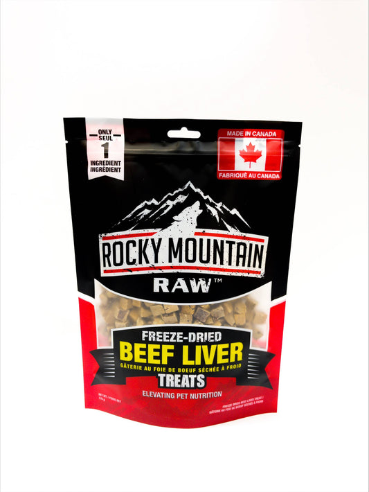 Rocky Mountain Raw Freeze-Dried Beef Liver Treats: XL bag 170g