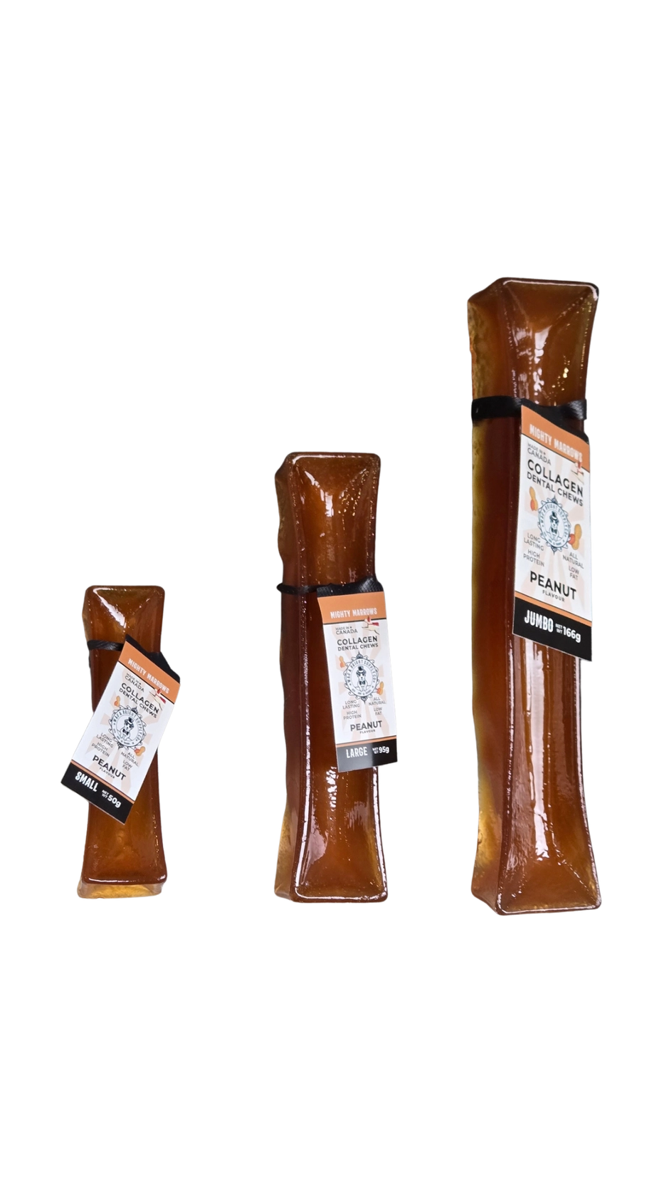 Mighty Marrows Collagen Dental Chew 3 Sizes