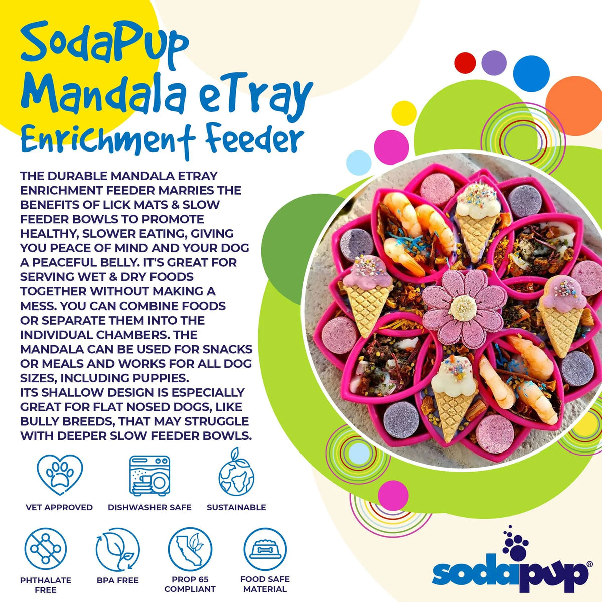 Mandala  Shallow Slow Feeder