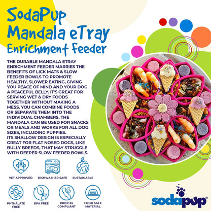 Mandala  Shallow Slow Feeder